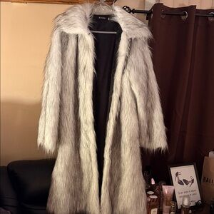 Chic Long Faux Fur Coat